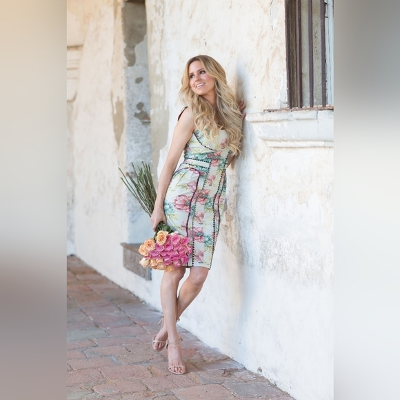 New with Tags Anthropologie Byron Lars Bea & J Botanical Sheath Dress - Picture 7 of 16